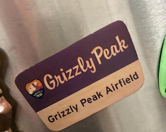 Grizzly Peak Refrigerator Magnet