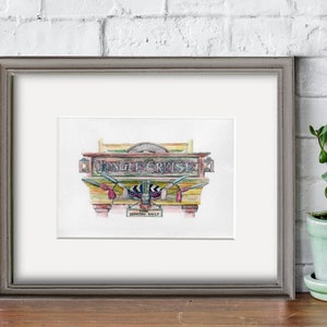 Instant  Download, Disneyland's Jungle Cruise Sign , Hi Res, 5"x7" Watercolor Print, Adventureland, Disneyland Décor