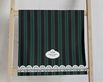 Haunted Mansion Cast Mitglied inspiriert, 16 "x 28" Handtuch mit Ghost Host Namensschild