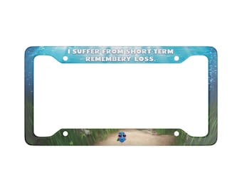 Findet Dorie, Erinnerung Verlust, Aluminium-Nummernschild-Rahmen, Findet Nemo, Strand-Auto-Zubehör