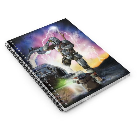 Mandodelorean 6x8 Notebook Baby Yoda Journal Etsy