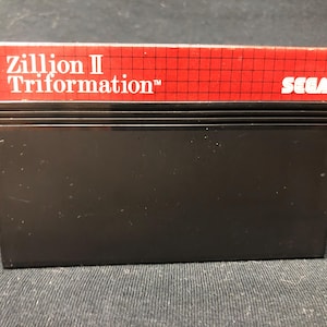Sega Master System Video Game Cartridge (Zillion 2 Triformation ) 8-bit sega. cleaned tested 100% working B