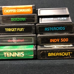 Atari 2600 Video game lot of 10 games tested working (B)