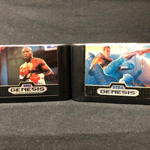 Last Battle & James Buster Douglas Boxing: Sega Genesis Game Cartridge