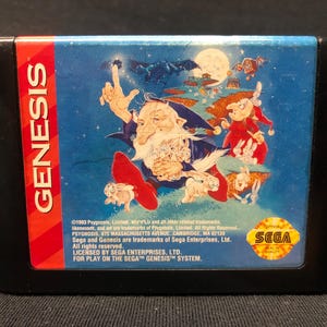 Sega Genesis Video Game Cartridge (WIZ ‘N’ LIZ) clean tested 100% working