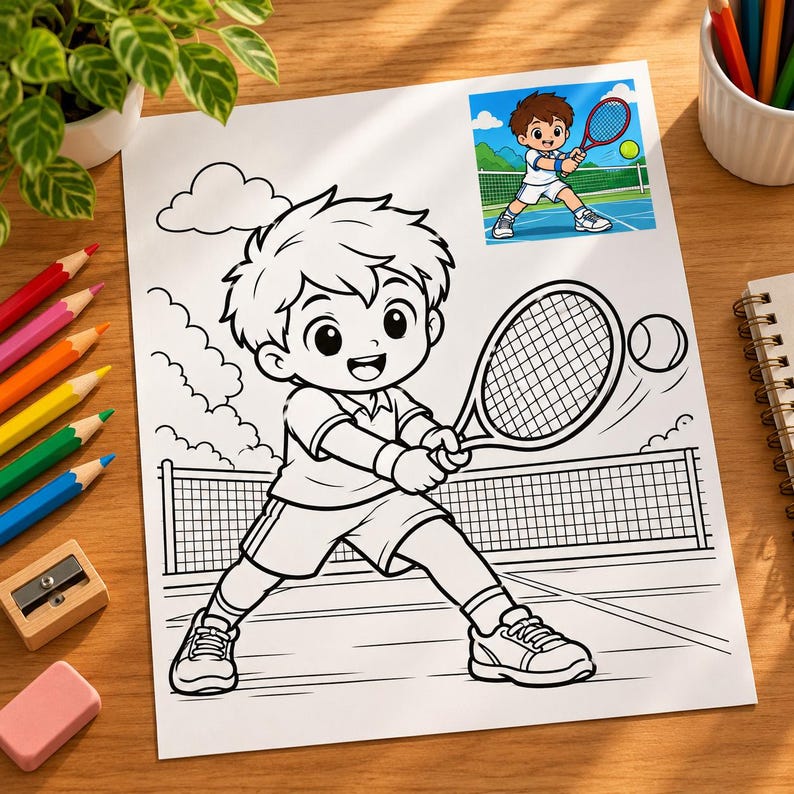 20 Printable Coloring Pages for Kids , Cute Animals & Fun Activities