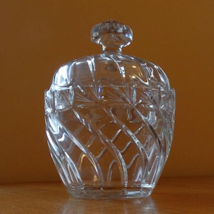 Schweres Kristallobstglas, Bonbonglas, Keksdose, Keksfass oder Eiskübel
