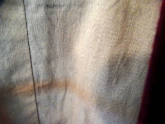 Handmade Damask Vest, Cherry Red Rose Pattern, Bl… - image 7