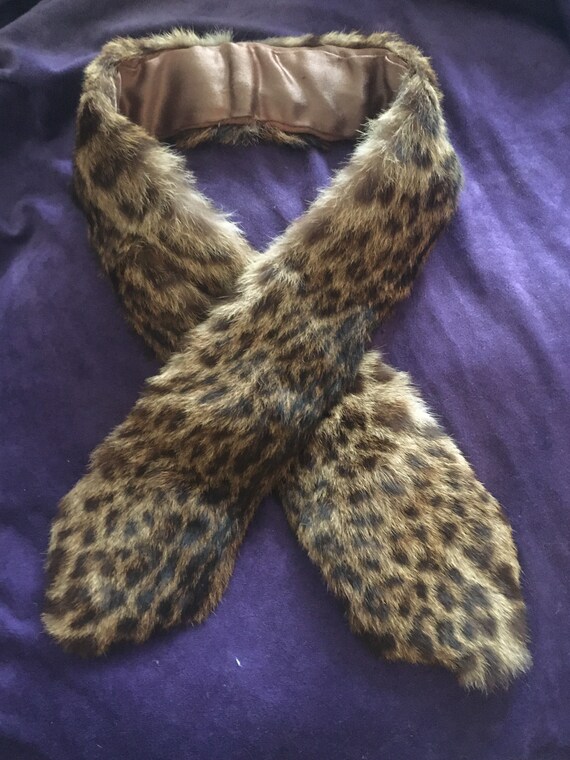 Beautiful Vintage c 1930s - 40s soft leopard print