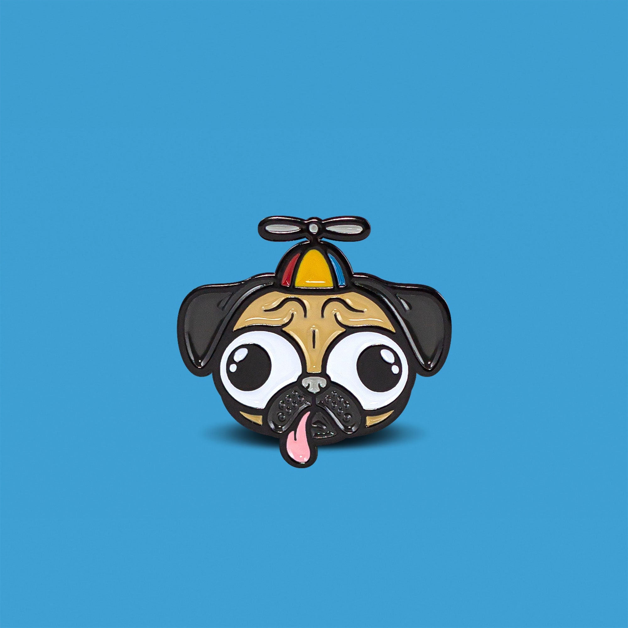 Pug in Propeller Beanie Hat Enamel Lapel Pin. Dog Pin Pet Etsy Canada