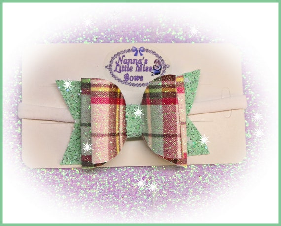 5” glitter Dolly Bow girls hair bow Pretty stacker Bow