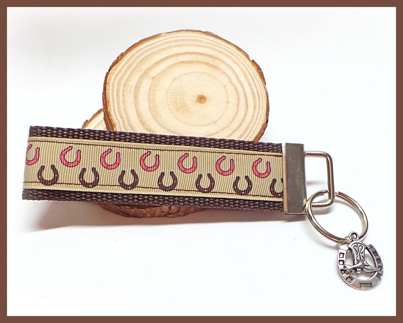 Western Style FOB Keychain Cowgirl Keychain Horseshoe Etsy