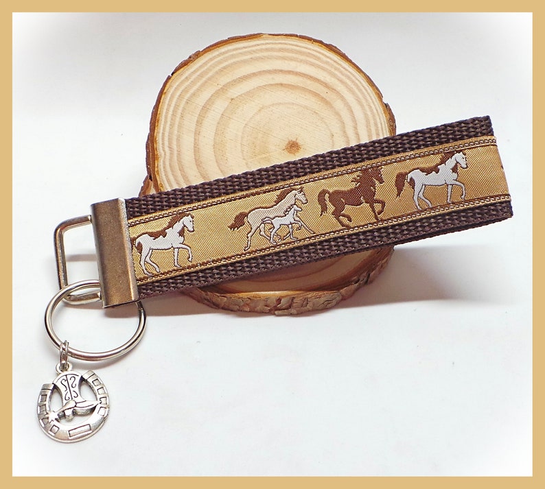 Western Style FOB Keychain Cowgirl Keychain Horseshoe Etsy