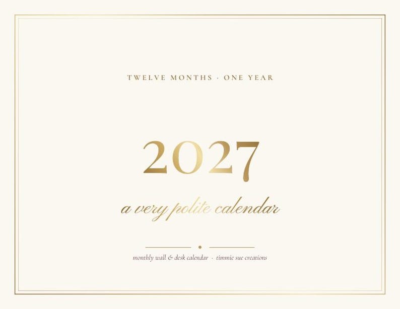 Calendario divertido para imprimir de 2027, calendario mensual sarcástico para pared, elegante calendario de escritorio, con inicio en domingo o lunes, descarga en PDF tamaño carta A4. imagen 6