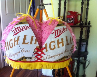Peek-A-Boobs Miller High Life Boobs Pinata