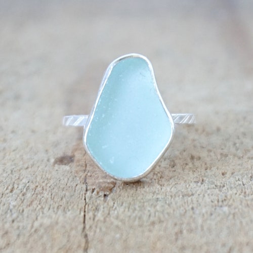 Size 6 3/4 Seafoam Green Sea buy Glass Stacking Ring - Genuine Sea Glass, Natural Sea Glass, Beach Glass Jewelry, Stacking Jewelry Ring