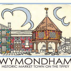 Carte postale Wymondham A5 Market Cross, monument historique du centre-ville