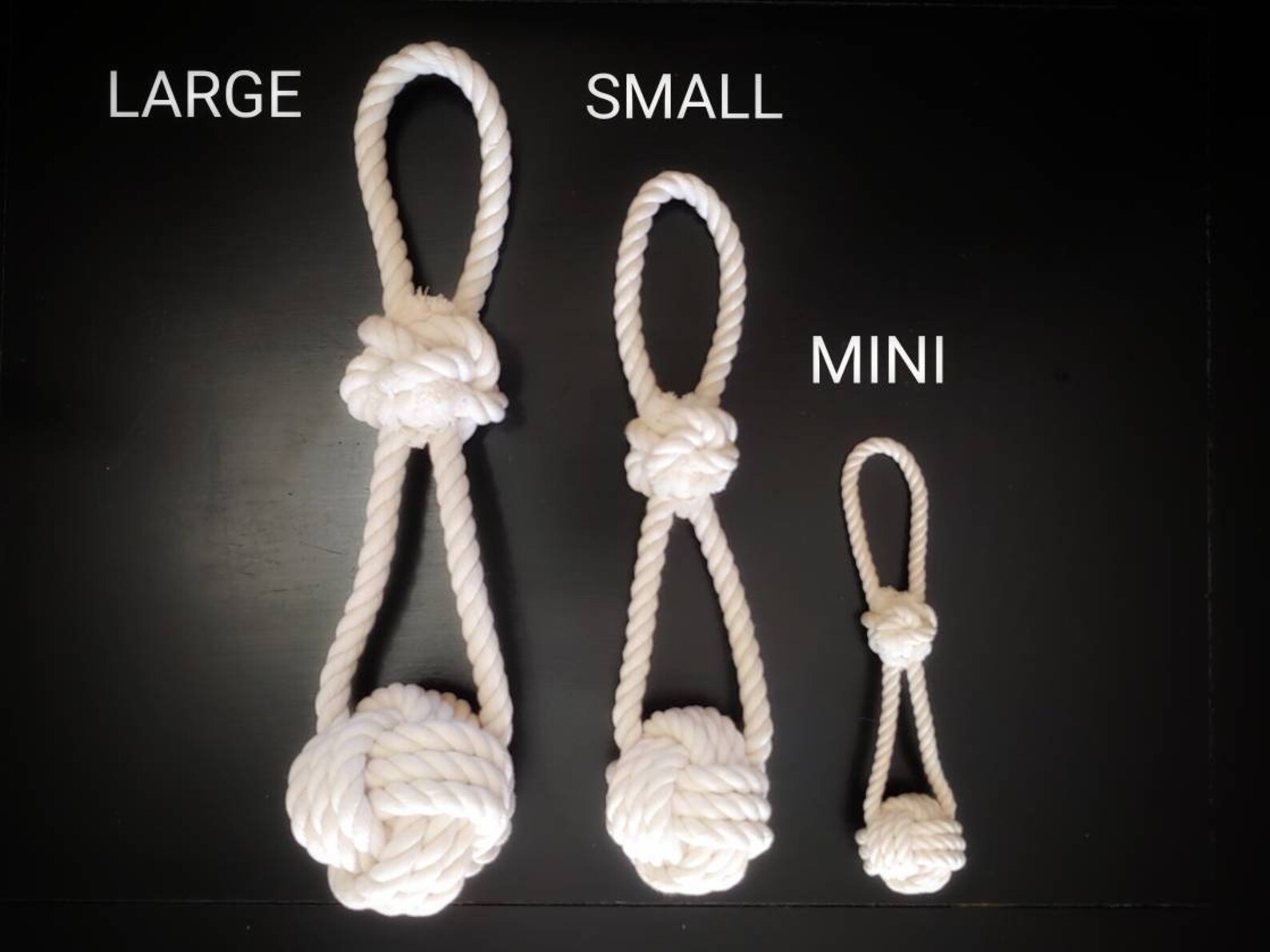 Mini // Rope Ball With Handle All Natural Cotton Rope Dog Etsy Australia