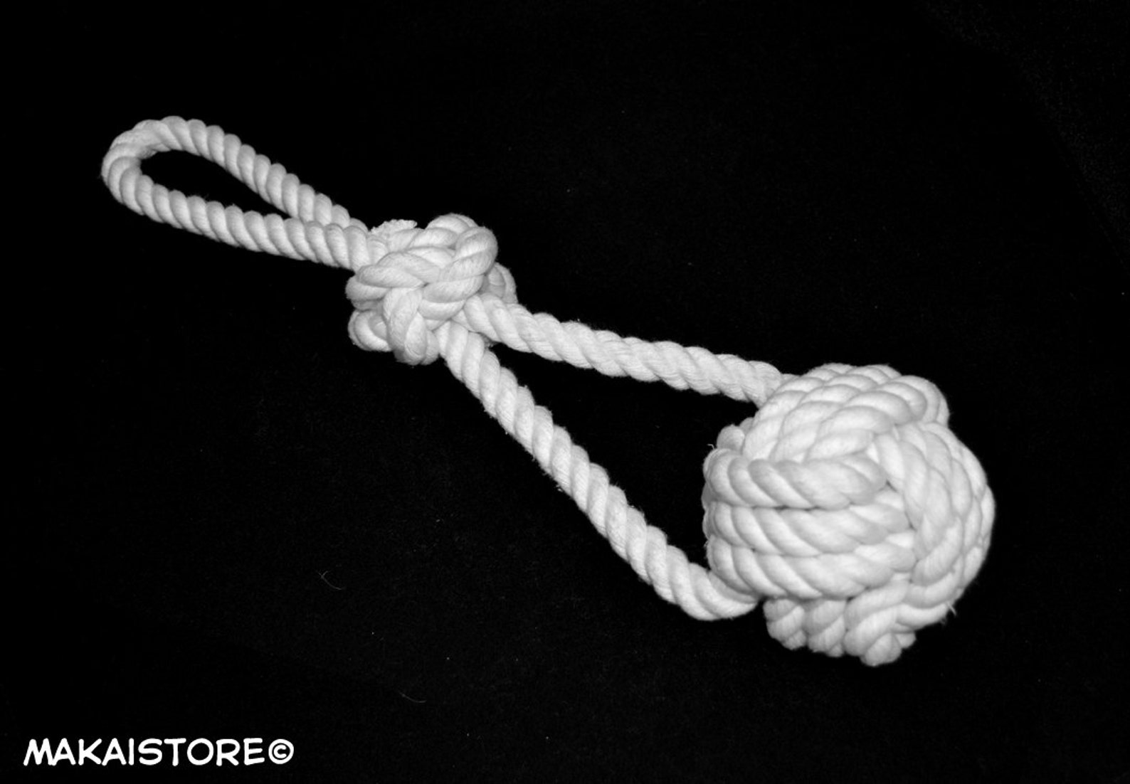 Large // Rope Ball with Handle All Natural Cotton Rope Dog Etsy