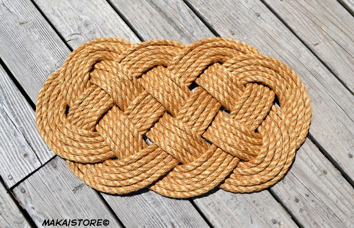 Nautical Rope Doormat Mat // Small 14 X Etsy