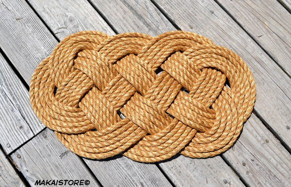 Nautical Rope Rug – Large Diameter Rope – Manila Front Door Rug – Outdoor  Mat – Tying The Knot Ceremony Gifts (40 x 24) – Schooner Chandlery