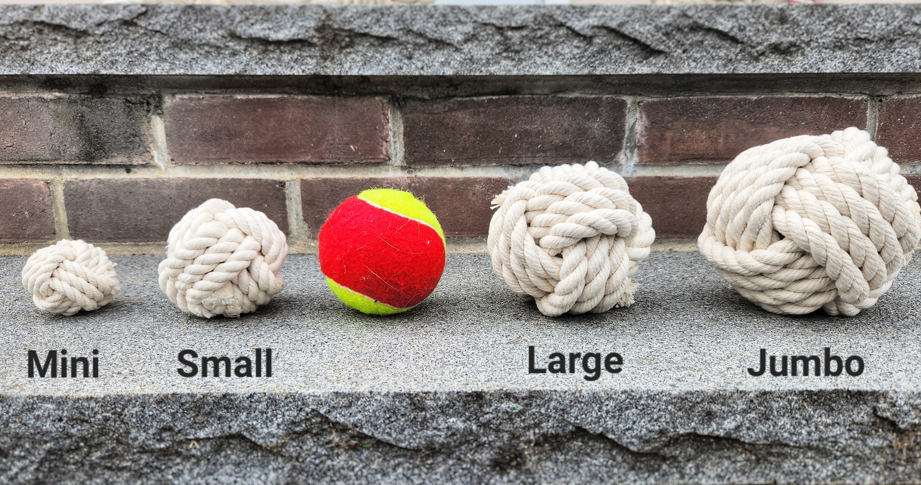 Small Cotton Rope Ball | Handmade Natural Cotton Monkey Fist Knot ...