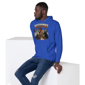 Funny D.B. Cooper Hoodie Men Women, Detective Sasquatch Mystery Sweatshirt, True Crime Hoodie Black Cat, Satchamoes Goes D.B. Cooper image 6