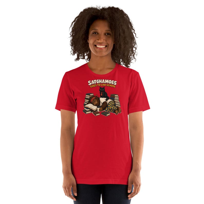 Funny Law School Shirt Men Women, Sasquatch Law Student Gift Tee, Future Lawyer Shirt Black Cat, Satchamoes Goes to Law School image 6