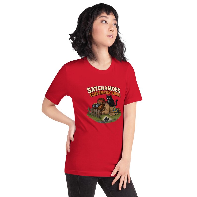 Funny Grassy Knoll Shirt, Conspiracy Tee, Detective Sasquatch Gift, True Crime Shirt, Satchamoes Goes Grassy Knoll