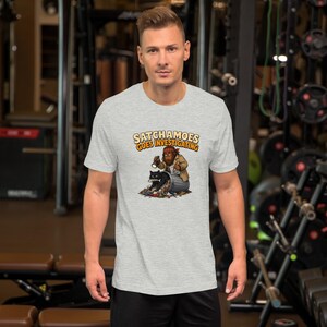 Satchamoes Goes Investigating, Funny Detective Shirt, Investigating Tee, True Crime Sasquatch Gift, Mystery Shirt image 6