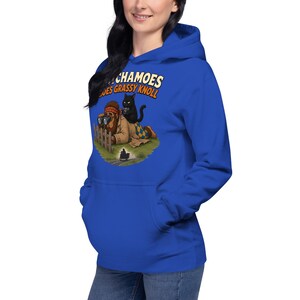 Funny Grassy Knoll Hoodie Men Women, Detective Sasquatch Conspiracy Sweatshirt, True Crime Hoodie Cat, Satchamoes Goes Grassy Knoll image 4