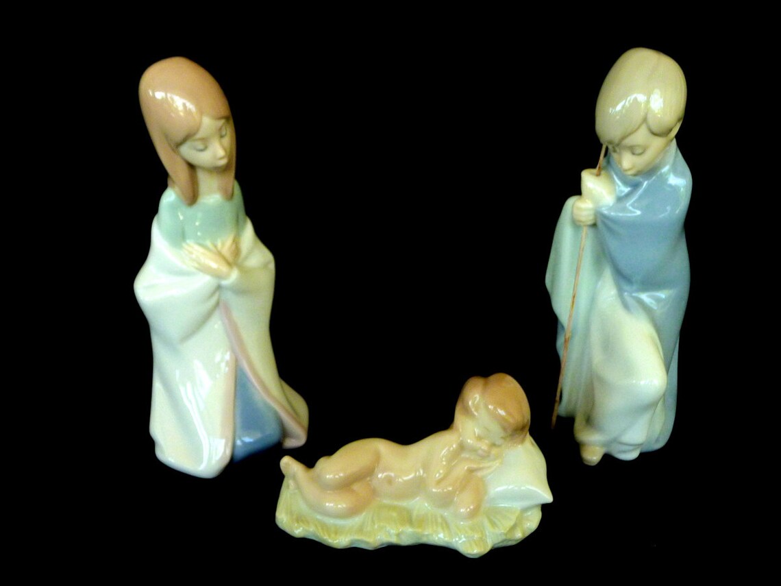 SALE Lladro Children Nativity Complete Eleven Piece Set Etsy
