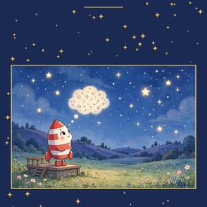 El cohete curioso / The Curious Little Rocket — Printable Bilingual Bedtime Story for Kids Ages 0–6 (English and Spanish)