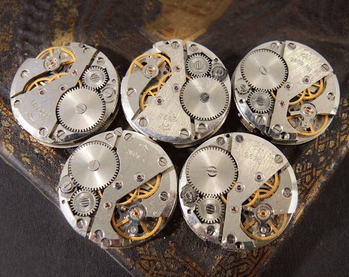 5 Pcs Vintage 1 Inch Watch Movements Pobeda Watch Movements Etsy
