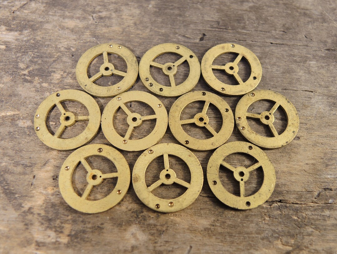 Vintage Brass Clock Gears Soviet Alarm Clock Gearwheel Steampunk