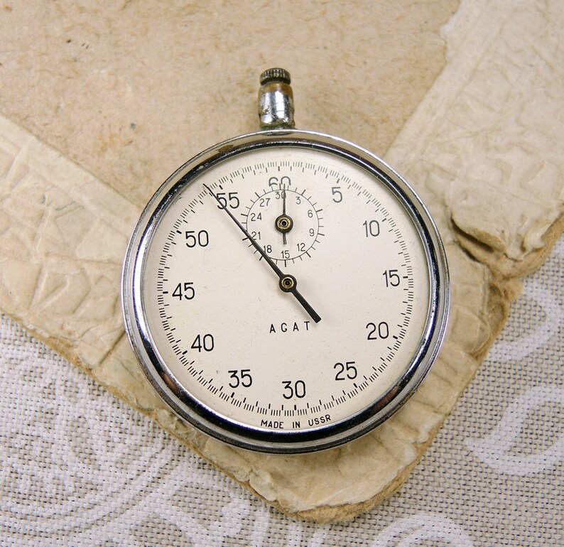 Vintage stopwatch for parts Mechanical pocket watch c13 Etsy