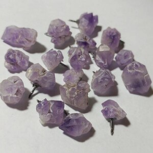 Amethyst Hat Pins, Quartz Hat Pins, Crystal Hat Pins, Hat Pins, Amethyst, Moroccan Amethyst, February Birthstone, Fun Gifts,Amethyst Jewelry