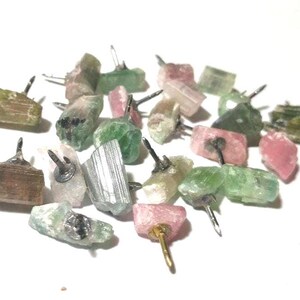 Tourmaline Hat Pins, Crystal Hat Pins, Tourmaline, Elbaite Hat Pins, Multicolor Tourmaline, Rubellite, Indicolite, Watermelon Tourmaline