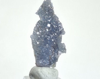 Maine Blue Druzy Fluorapatite, Havey Quarry Minerals, Rare Crystals