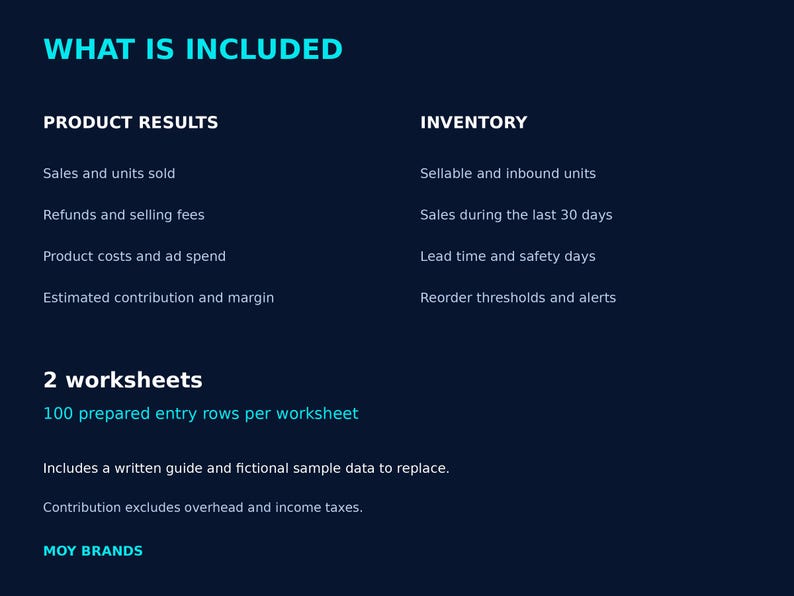 Track Your Products, Costs and Profit: Amazon Seller Inventory Tracker ...