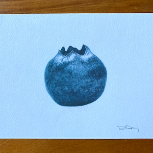 Watercolor Blueberry