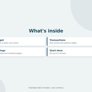 Small Business Budget Tracker Spreadsheet, Monthly Budget vs Actual, Business Expense Tracker, Google Sheets & Excel Template image 4
