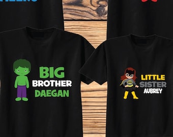 T shirt e body Big Sister Little Brother - Regalo perfetto