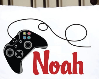 Personalized Pillowcase for Kids with Game Controller