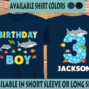 Sea Animal Birthday Shirt: Ocean Theme, Any Age