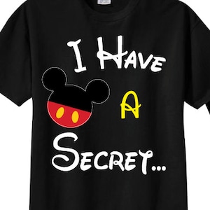 I'm Going To be A Big Brother Shirts - I Have A Secret Black Tees. Fun pregnancy announcement shirts with cute theme