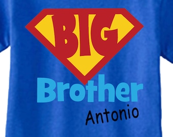 Big Brother Shirts and Tshirts with hero Shirts on Royal Blue Shirt