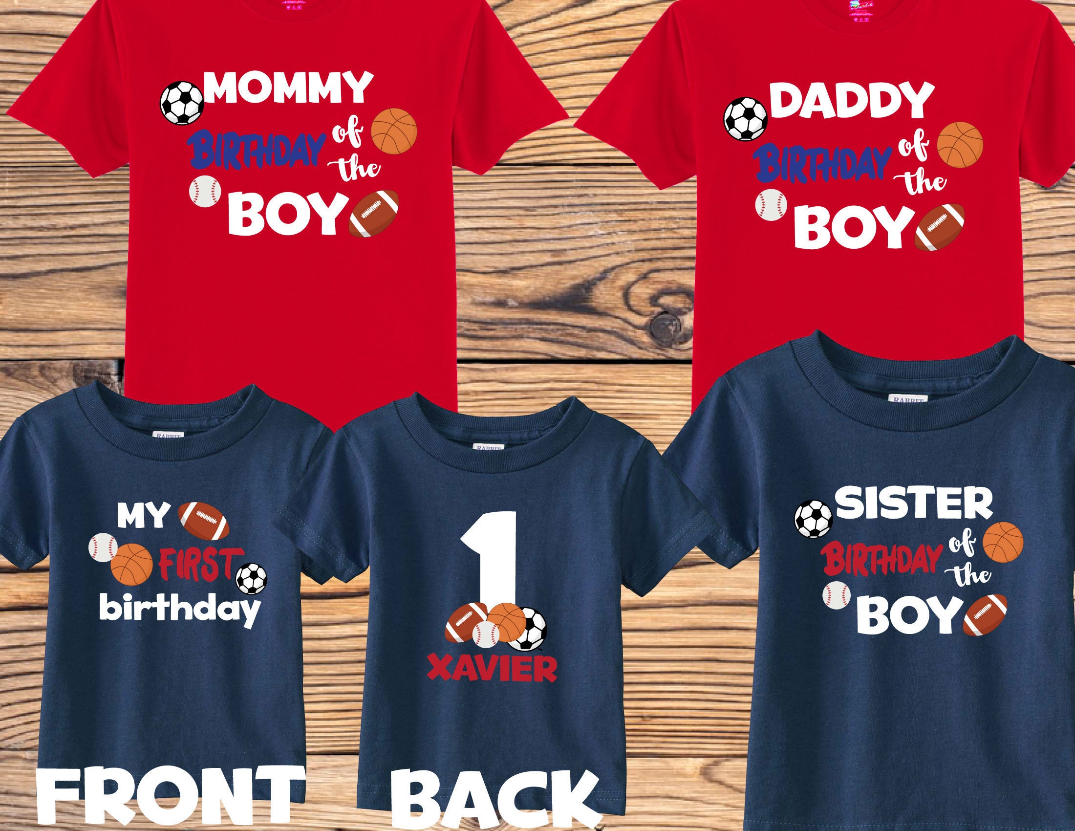Birthday Shirts Sports 1st Birthday - Etsy
