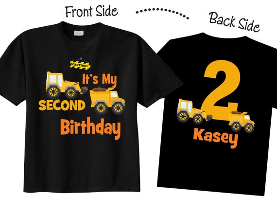 4th Birthday Shirts With Construction for Boys Construction - Etsy