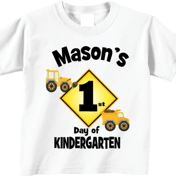 Pre-K 2015 Shirts and Tshirts for Kids Back To School Shirts with Construction Tees